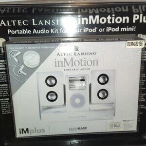 NEW ALTEC Lansing inMotion Plus Portable Audio Kit 889156 New Sealed Box.